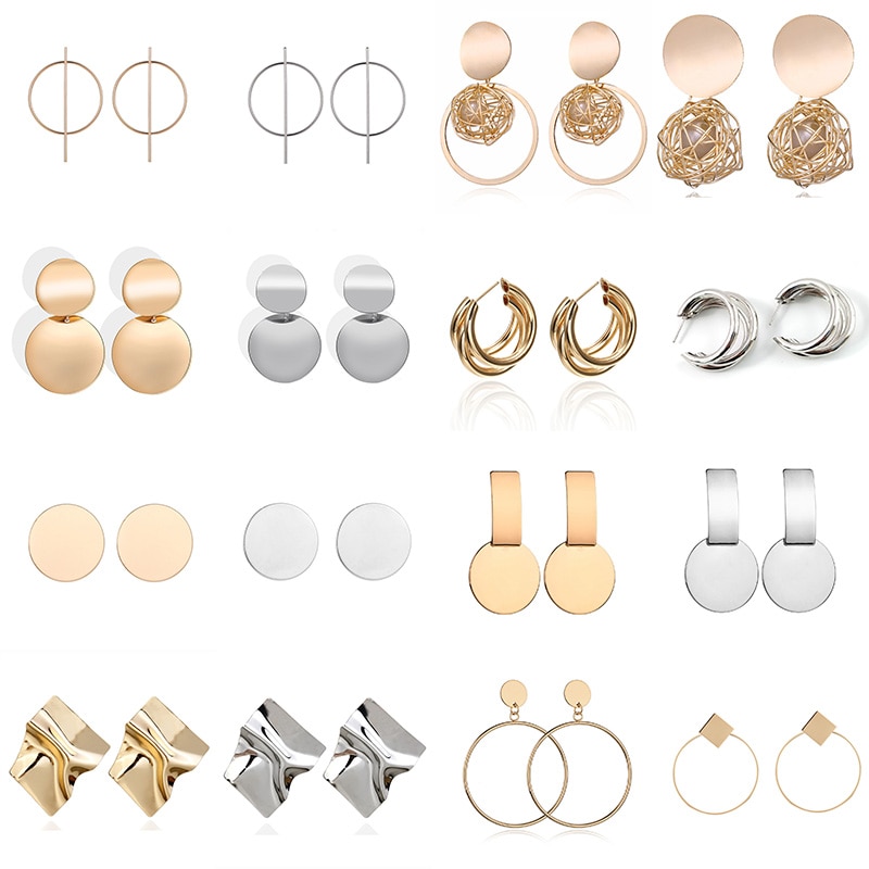 Women's Large Geometric Earrings Women's Large Geometric Earrings