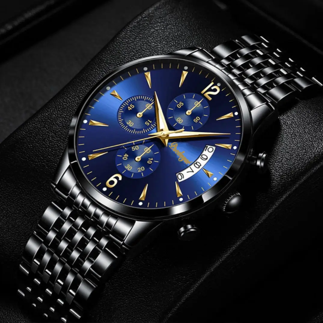 Watch POEDAGAR New Fashion Men Watch Waterproof Luminous Date Sports Watches Luxury Quartz Man Wristwatch Luxuri Male Clock +Box