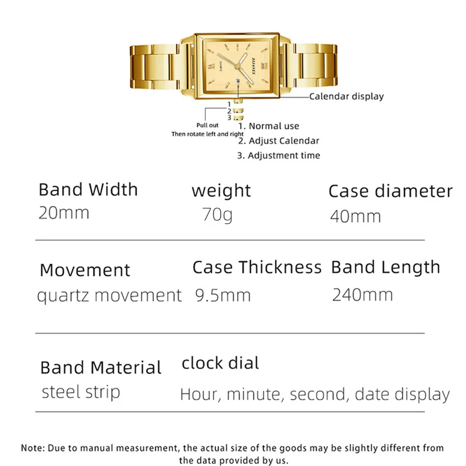 Luxury Men Watch Top Brand Fashion Quartz Wristwatch Silver Full Stainless Steel Chain Wristband + Tool Business Watch Men Reloj