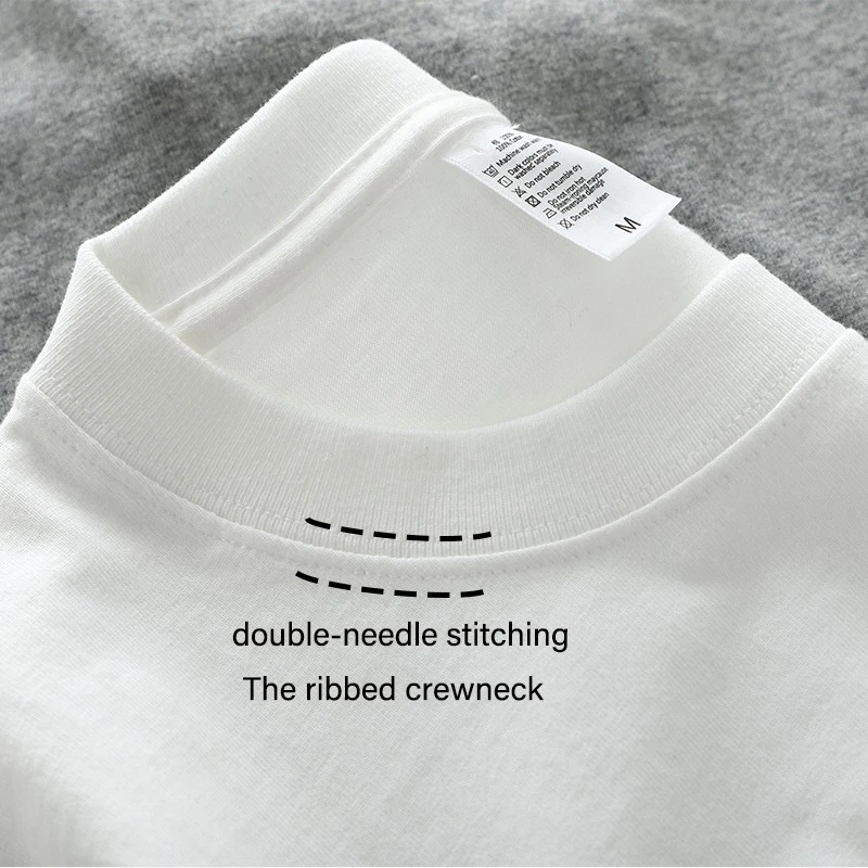 Alternative view of Dukeen 280gsm Oversized Heavyweight T Shirt for Men Summer Short Sleeve Tee 100% Cotton Plain Top Casual Men's Clothing 9.9oz
