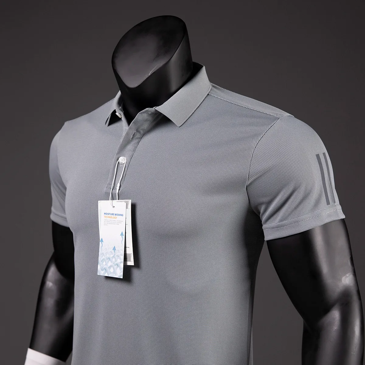 Men's Golf Shirt Luxury Functional Polo Shirt Quick-drying Perspiration Breathable Lapel Short-sleeved T-shirt for Man Summer