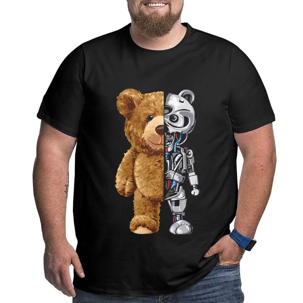 Cute Bear Men Oversized T Shirts Big Size Tees Cotton Tall Man Clothes Short Sleeve O Neck Plus Size Summer Shirt Workout Tops Cute Bear Men Oversized T Shirts Big Size Tees Cotton Tall Man Clothes Short Sleeve O Neck Plus Size Summer Shirt Workout Tops
