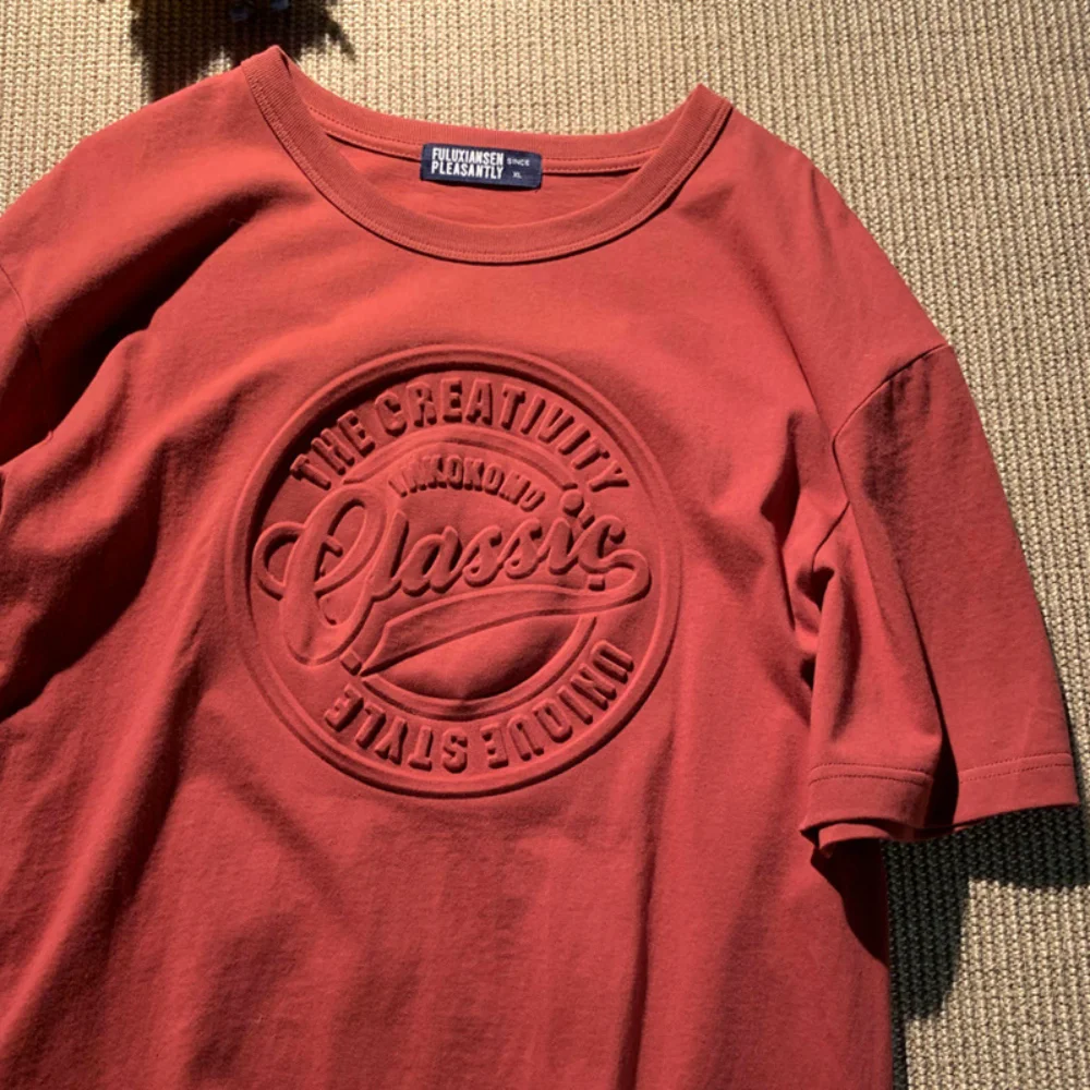 Alternative view of Vintage 3D Print Steel Seal Print Mens Short-sleeved T-Shirt Casual T Shirt Couples T-shirts Women Men's Loose Tees