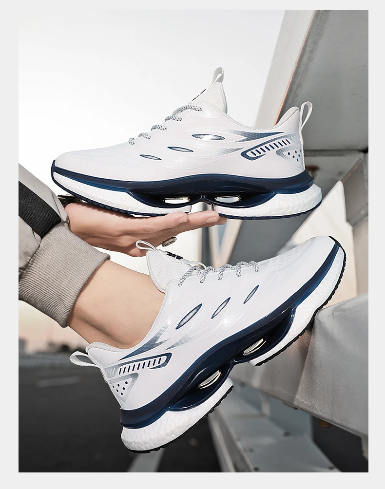 Men's Casual Sports Shoes Mesh Breathable Fashionable Lace up Running Shoes Walking Daily Sneakers Jogging Training Footwear