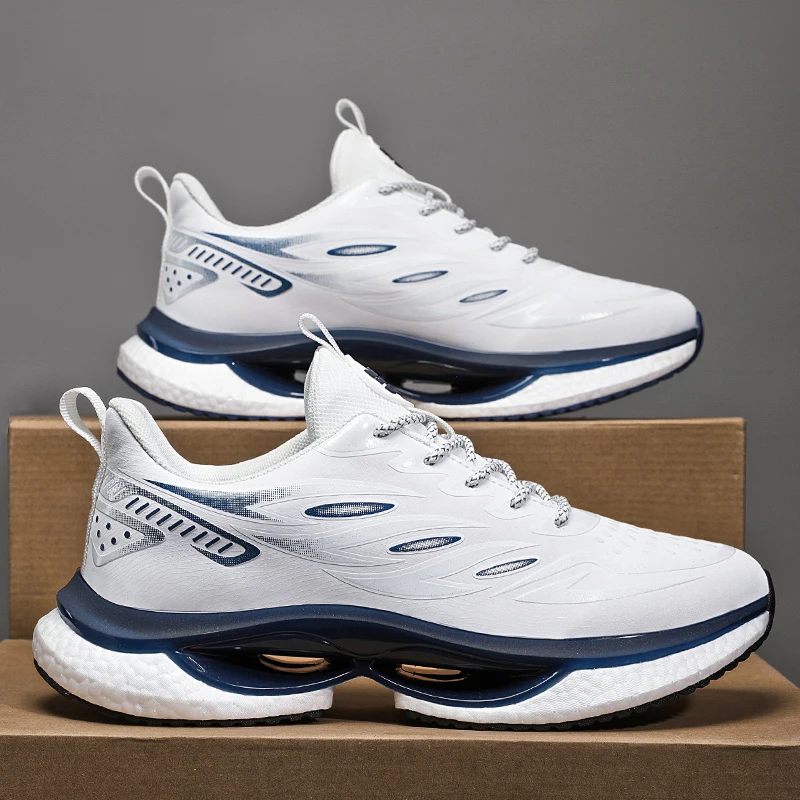 Men's Casual Sports Shoes Mesh Breathable Fashionable Lace up Running Shoes Walking Daily Sneakers Jogging Training Footwear