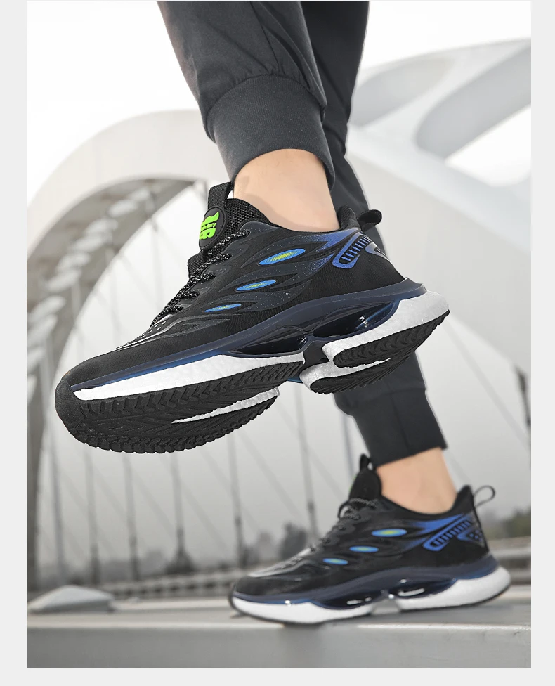 Men's Casual Sports Shoes Mesh Breathable Fashionable Lace up Running Shoes Walking Daily Sneakers Jogging Training Footwear