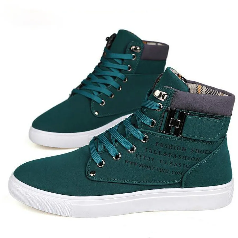 New Arrival Men's High Top Casual Shoes Spring/Autumn High Top Sneakers High Quality Retro Fashion Men Boots Zapatillas Hombre