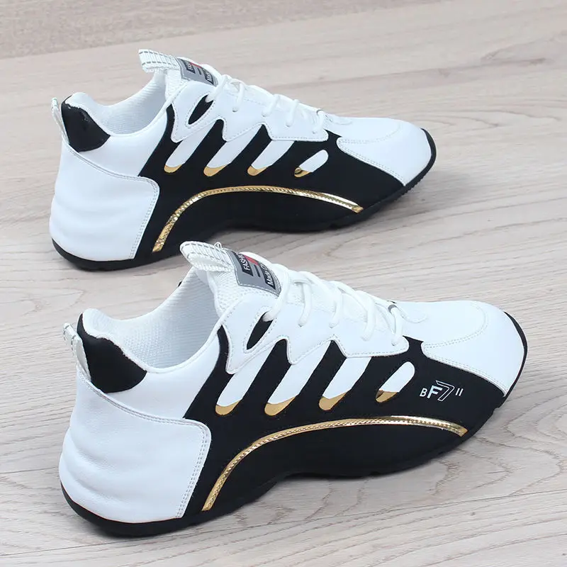 Alternative view of Men New Fashion Casual Sneakers for Light Soft Breathable Vulcanize Shoes High Quality Soft Leather Sneakers Zapatillas De Mujer