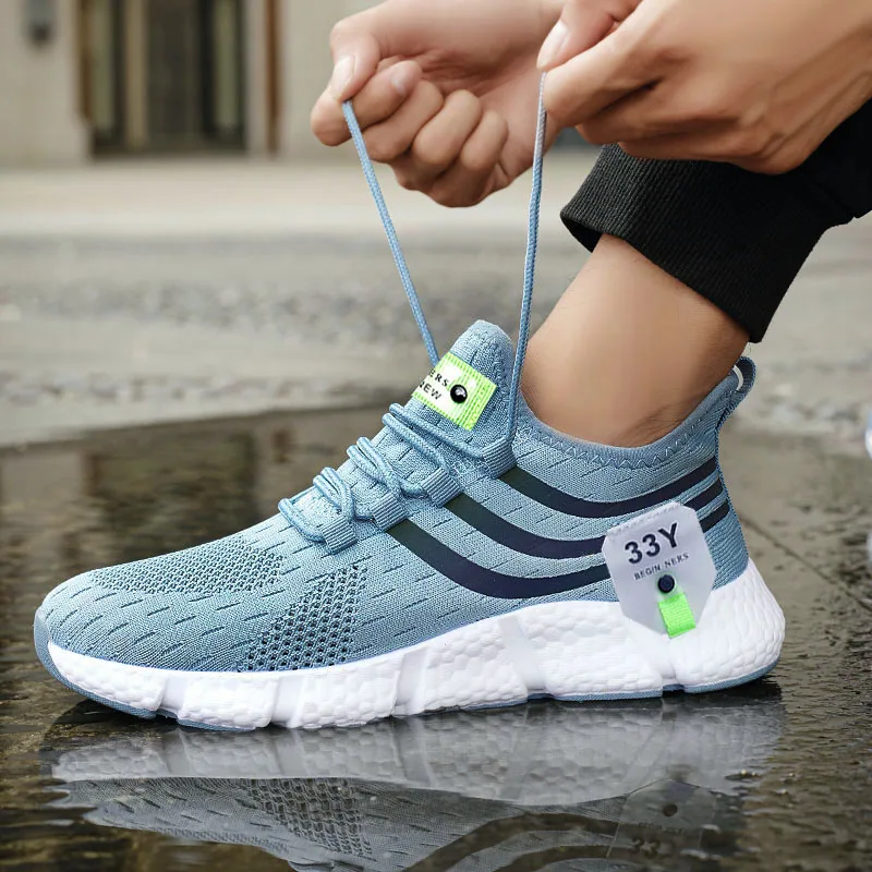 Alternative view of Men Shoes Breathable Classic Running Sneakers for Man Outdoor Light Comfortable Mesh Shoes Slip on Walking ShoesTenis Women