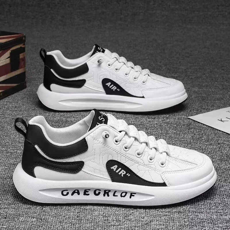 Alternative view of Leather Men Shoes Slip-On Men Sneakers Outdoor Casual Shoes for Man Comfortable Sports Shoes Vulcanized Sneakers Tenis Masculino