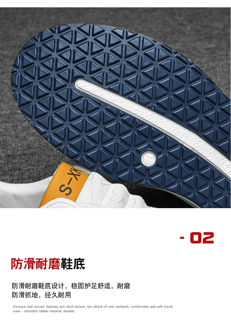 Leather Men Shoes Slip-On Men Sneakers Outdoor Casual Shoes for Man Comfortable Sports Shoes Vulcanized Sneakers Tenis Masculino