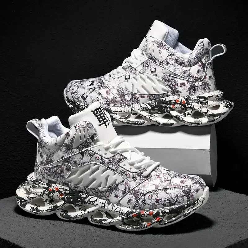 Alternative view of Chunky Male Sneakers Platform Men Shoes Trend Breathable Casual Shoes Light Running Shoes for Men 2023 New Print Tenis Masculino
