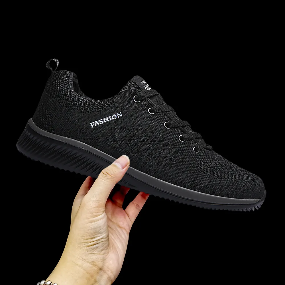 Men Running Walking Knit Shoes Fashion Casual Sneakers Breathable Sport Athletic Lightweight Men Sneakers Casual Shoes