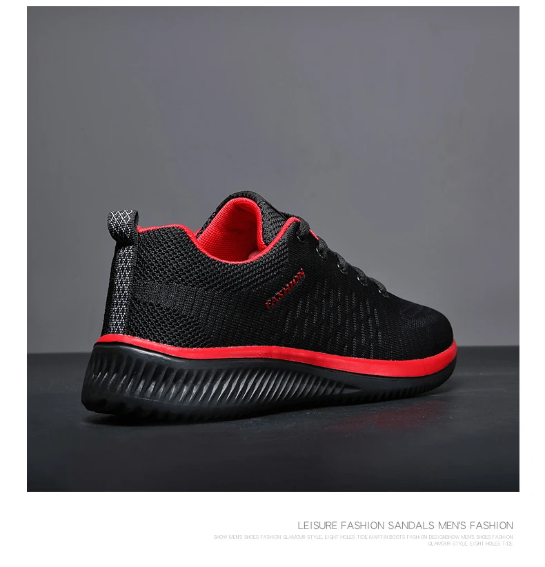 Men Running Walking Knit Shoes Fashion Casual Sneakers Breathable Sport Athletic Lightweight Men Sneakers Casual Shoes