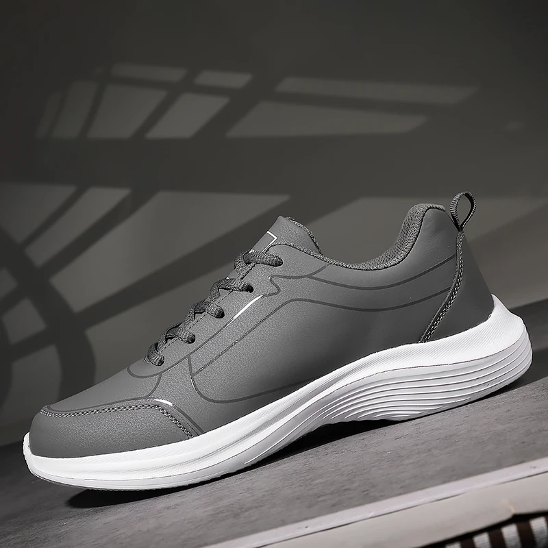 New Men Running Shoes Winter Warm Male Sneakers Anti-slip Breathable Men's Walking Shoes Lace Up Soft Casual Shoes Lightweight