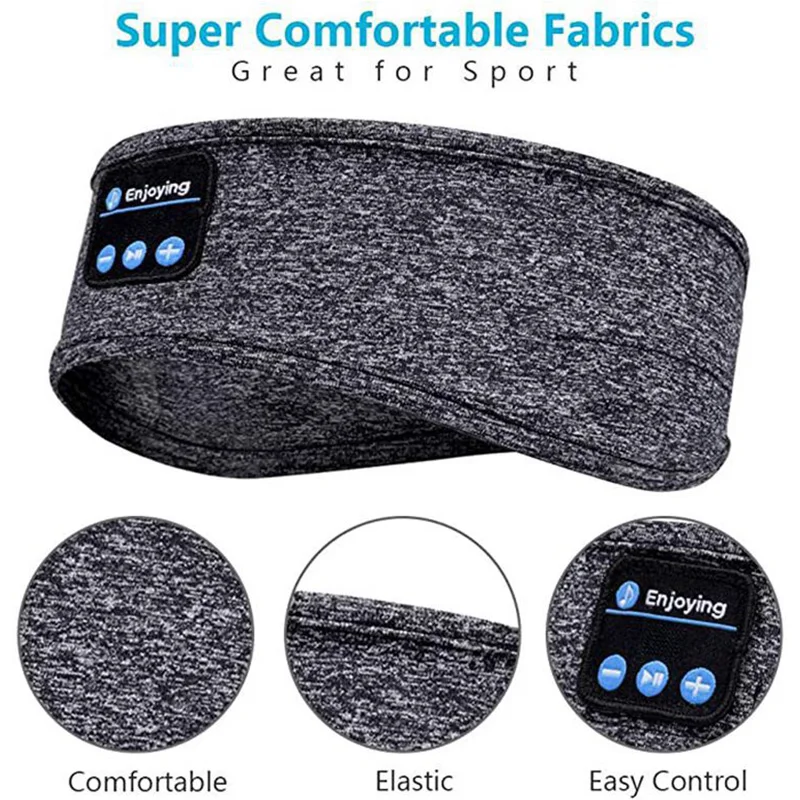 Alternative view of Wireless Bluetooth Earphone Sleeping Band Headphone Music Headphones Soft Elastic Comfortable Sports Headband Music Headset