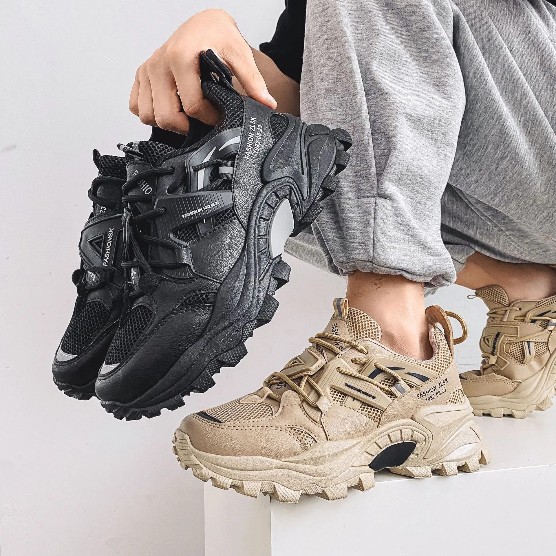 2022 New Men Shoes Autumn Winter Comfortable Men's Platform Sneakers Fashion Casual Shoes Sports Trainers Tenis Masculino Size46 2022 New Men Shoes Autumn Winter Comfortable Men's Platform Sneakers Fashion Casual Shoes Sports Trainers Tenis Masculino Size46