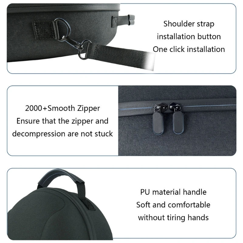 Alternative view of VR Headset Storage Bag For Meta Quest 3 VR Travel Carrying Case Headset EVA Hard Portable Protective Box K1KF