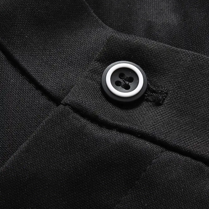Suit Pants for Men Fashion Elegant Male Dress Pants Solid Color Straight Long Trousers Man Slim Fit Formal Trousers Black