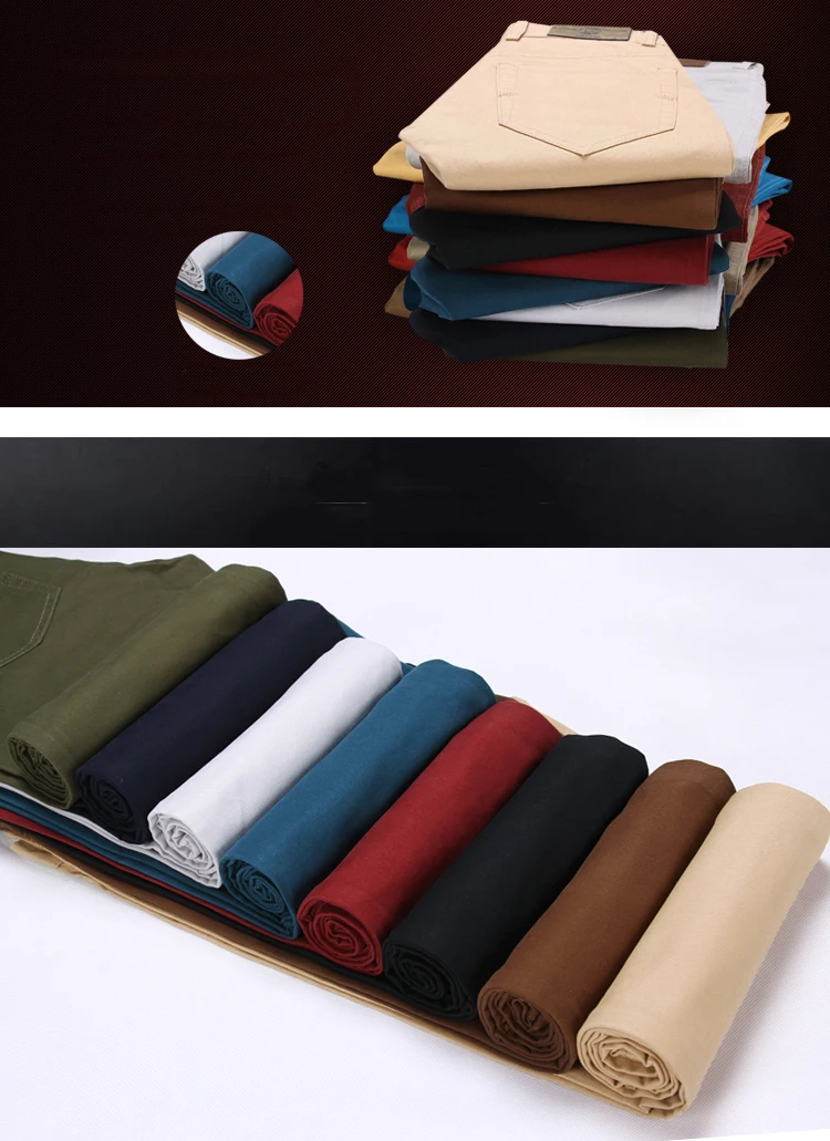 2023 Spring autumn New Casual Pants Men Cotton Slim Fit Chinos Fashion Trousers Male Brand Clothing 9 colors Plus Size 28-38