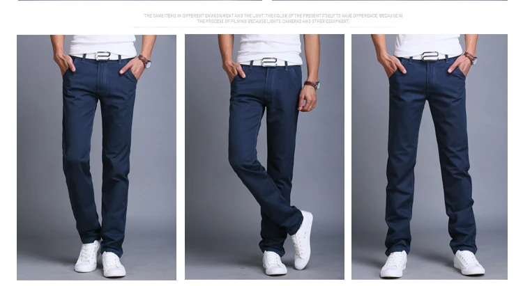 2023 Spring autumn New Casual Pants Men Cotton Slim Fit Chinos Fashion Trousers Male Brand Clothing 9 colors Plus Size 28-38