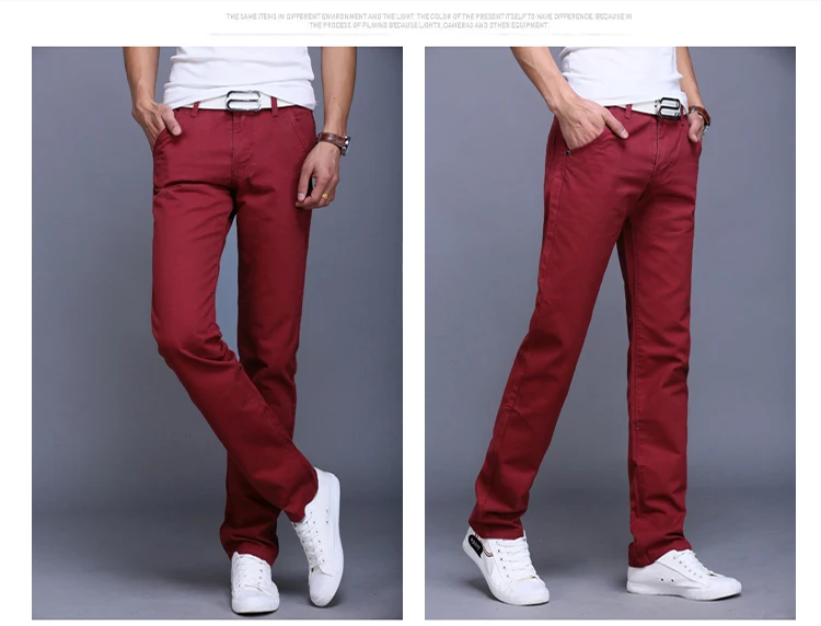 2023 Spring autumn New Casual Pants Men Cotton Slim Fit Chinos Fashion Trousers Male Brand Clothing 9 colors Plus Size 28-38