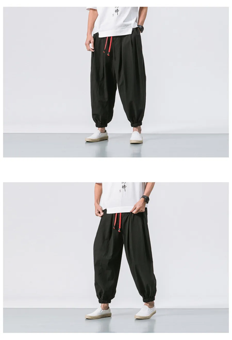 FGKKS Spring Men Loose Harem Pants Chinese Linen Overweight Sweatpants High Quality Casual Brand Oversize Trousers Male FGKKS Spring Men Loose Harem Pants Chinese Linen Overweight Sweatpants High Quality Casual Brand Oversize Trousers Male