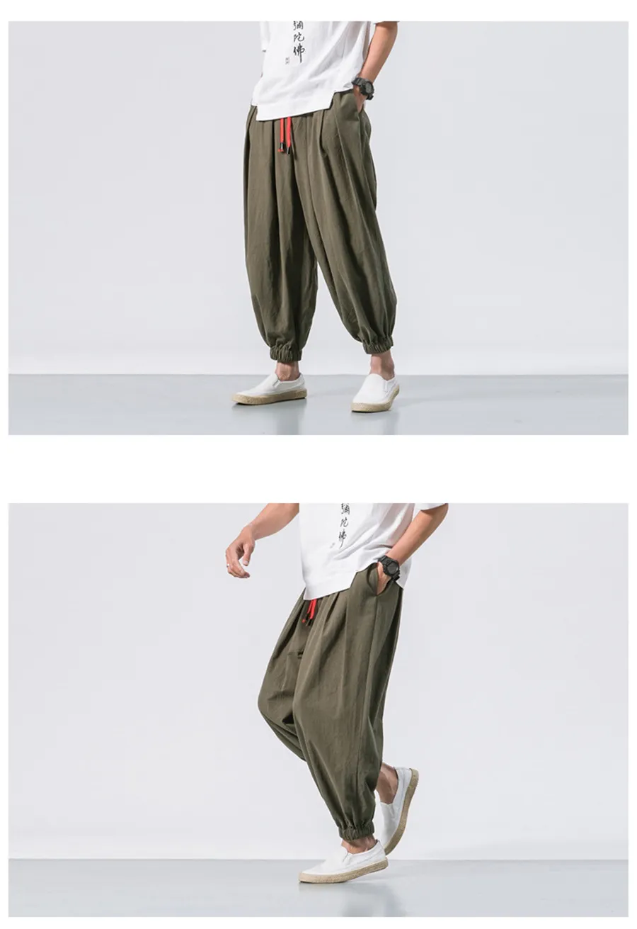 FGKKS Spring Men Loose Harem Pants Chinese Linen Overweight Sweatpants High Quality Casual Brand Oversize Trousers Male FGKKS Spring Men Loose Harem Pants Chinese Linen Overweight Sweatpants High Quality Casual Brand Oversize Trousers Male