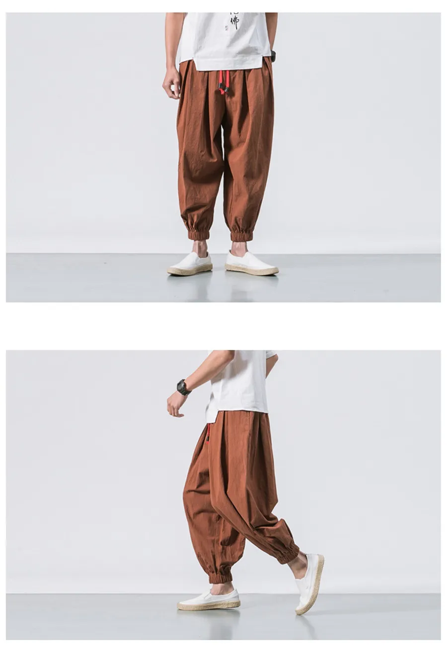 FGKKS Spring Men Loose Harem Pants Chinese Linen Overweight Sweatpants High Quality Casual Brand Oversize Trousers Male FGKKS Spring Men Loose Harem Pants Chinese Linen Overweight Sweatpants High Quality Casual Brand Oversize Trousers Male