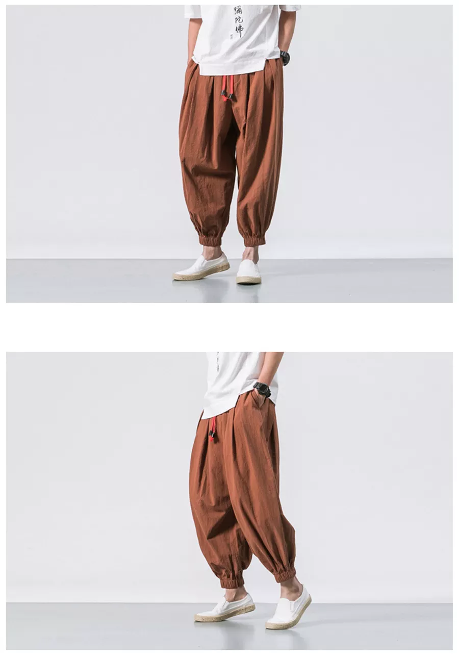 FGKKS Spring Men Loose Harem Pants Chinese Linen Overweight Sweatpants High Quality Casual Brand Oversize Trousers Male FGKKS Spring Men Loose Harem Pants Chinese Linen Overweight Sweatpants High Quality Casual Brand Oversize Trousers Male