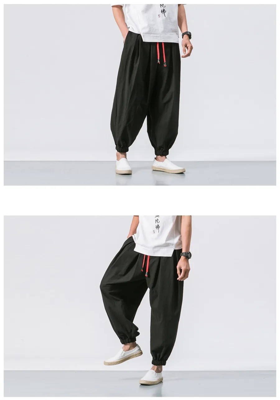 FGKKS Spring Men Loose Harem Pants Chinese Linen Overweight Sweatpants High Quality Casual Brand Oversize Trousers Male FGKKS Spring Men Loose Harem Pants Chinese Linen Overweight Sweatpants High Quality Casual Brand Oversize Trousers Male
