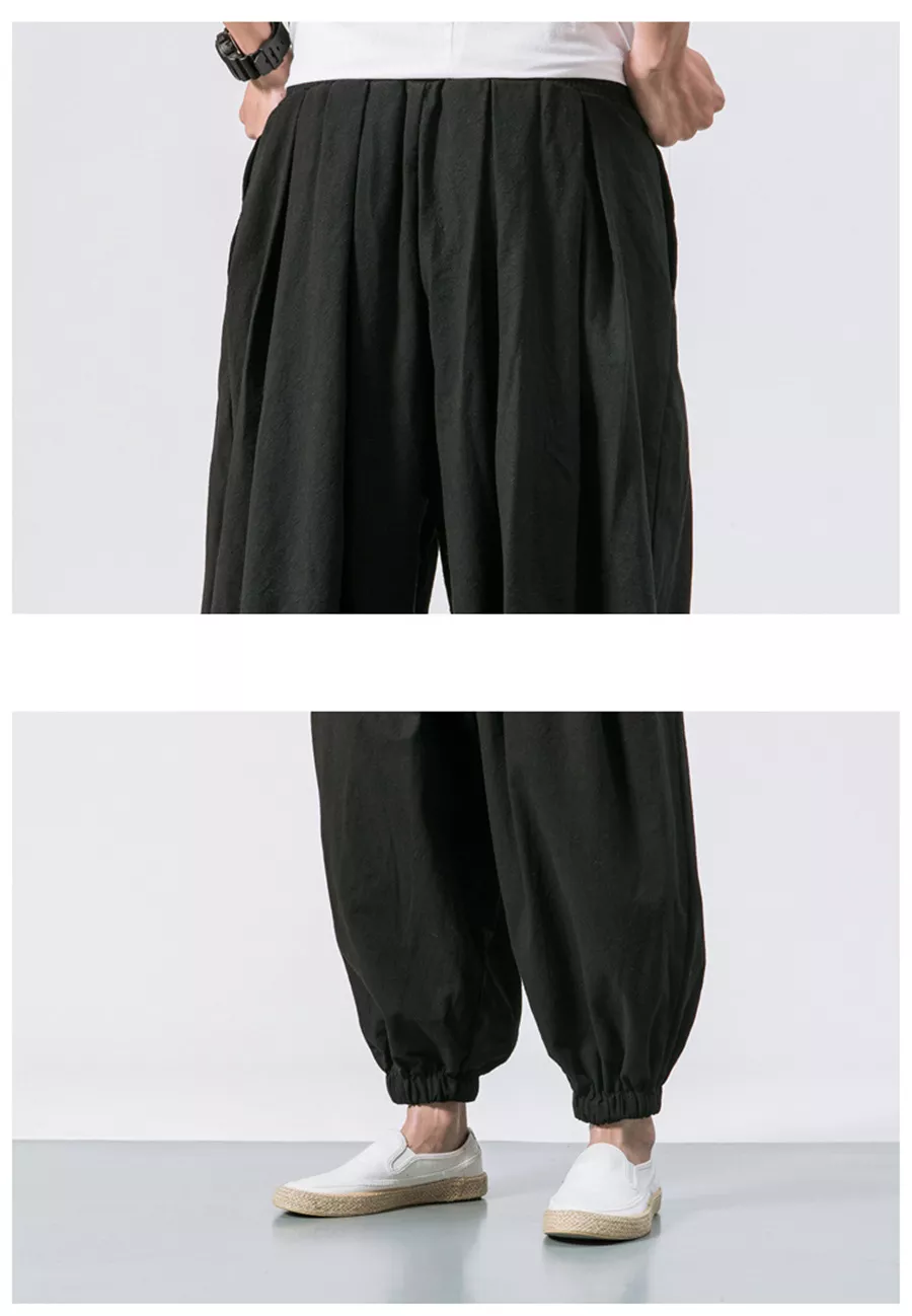 FGKKS Spring Men Loose Harem Pants Chinese Linen Overweight Sweatpants High Quality Casual Brand Oversize Trousers Male FGKKS Spring Men Loose Harem Pants Chinese Linen Overweight Sweatpants High Quality Casual Brand Oversize Trousers Male