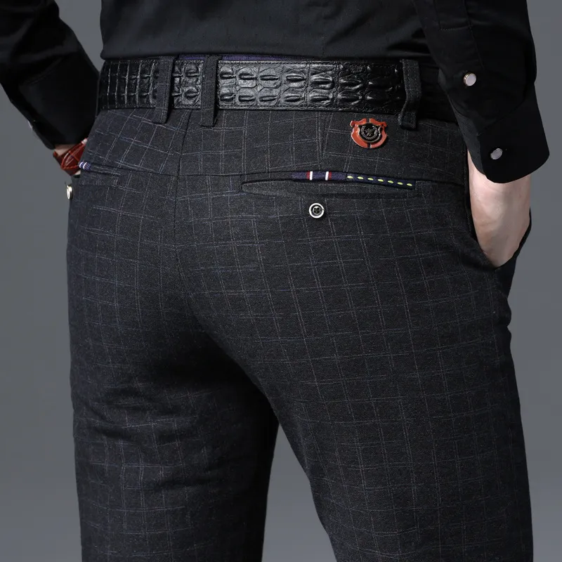 2022 Spring Autumn New Fashion Mens Casual Pants High Quality Brand Business Pants Male Clothing Cotton Formal Trousers Men