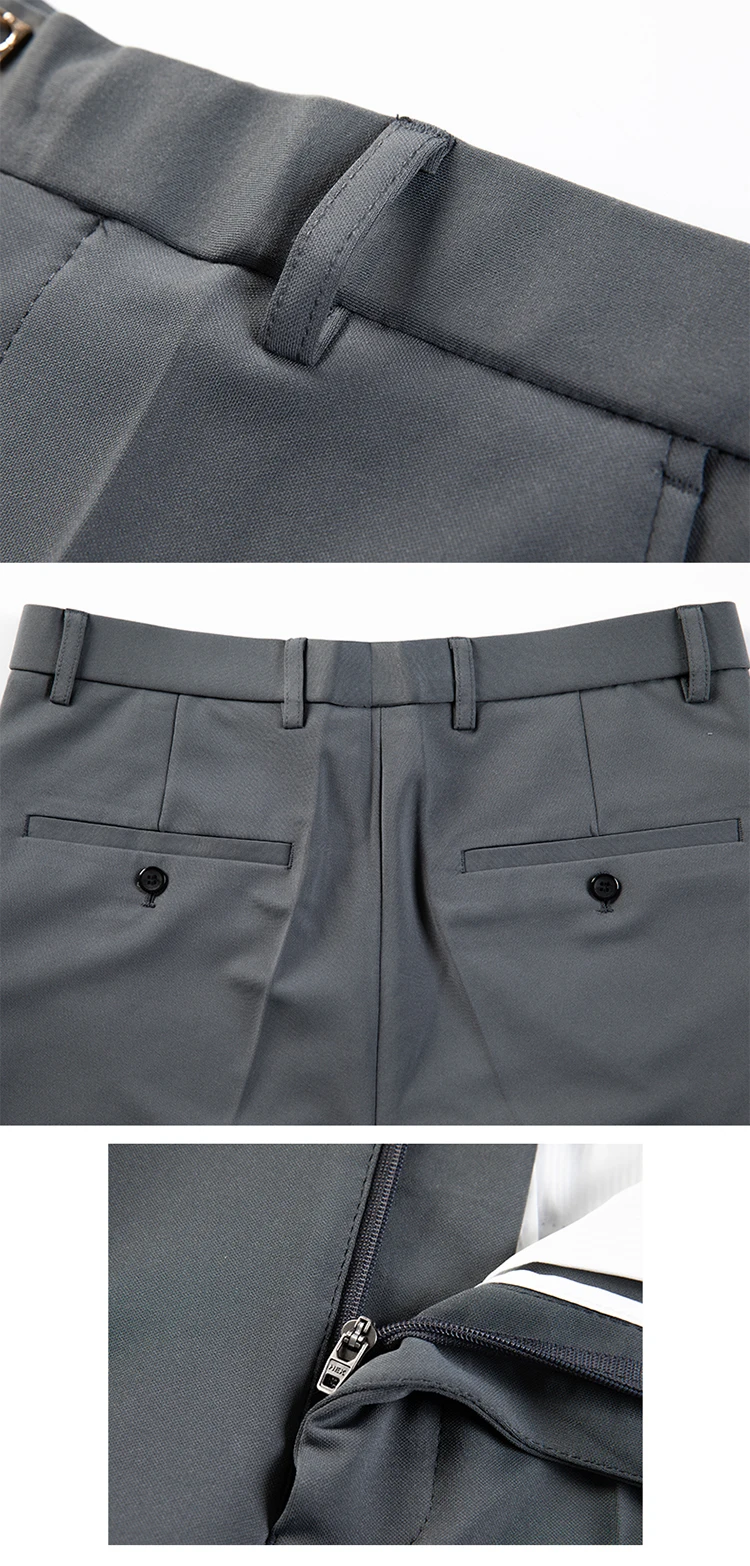 Men Suit Pants Dress Pantalone Hombre Stretch Slim Formal Trousers Calça Masculina Solid Color Casual Pants Fashion Men Clothing