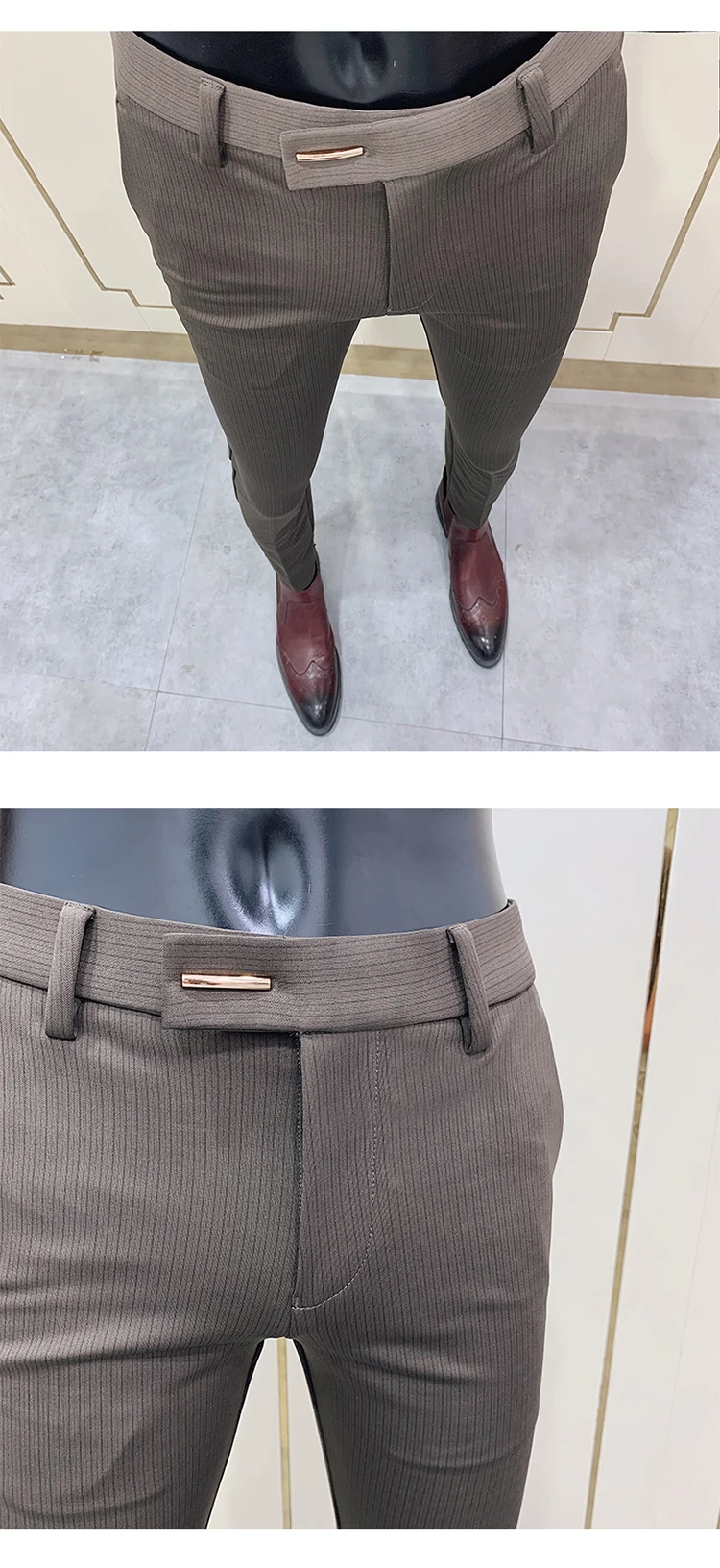 Men Suit Pants Dress Pantalone Hombre Stretch Slim Formal Trousers Calça Masculina Solid Color Casual Pants Fashion Men Clothing
