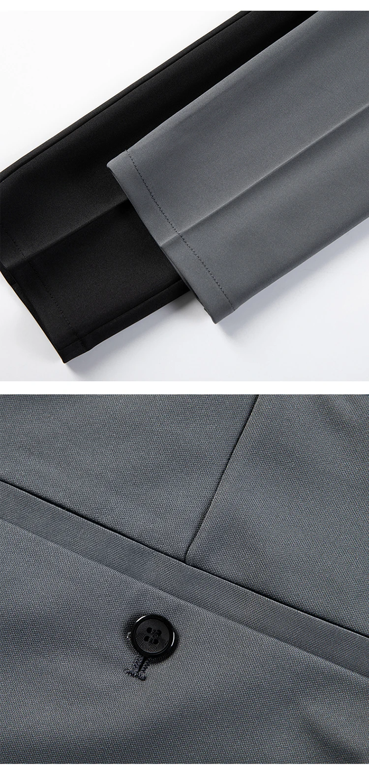 Men Suit Pants Dress Pantalone Hombre Stretch Slim Formal Trousers Calça Masculina Solid Color Casual Pants Fashion Men Clothing