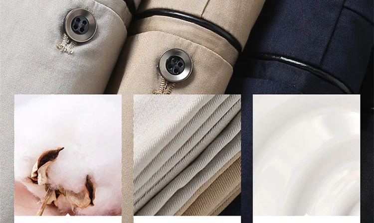 SHAN BAO Summer Brand New Men's Fitted Straight Thin Pants Classic Business Casual High Waist Cotton Stretch Trousers