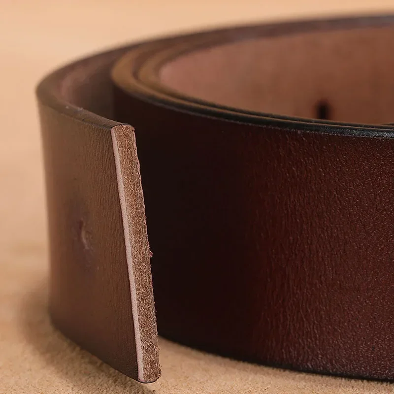 Alternative view of High Quality Smooth Buckle Belt Men's Genuine Leather Pure Cowhide Letter V Jeans Belt for Men Women Luxury Male Belt Designers