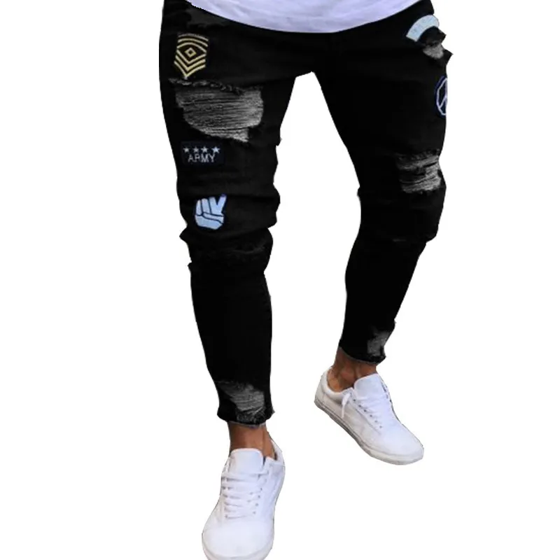 Men Pants Fashion Men Casual Pants Stretch Jeans Skinny Work Trousers Male Vintage Wash Plus Size Jean Slim Fit for Men Clothing