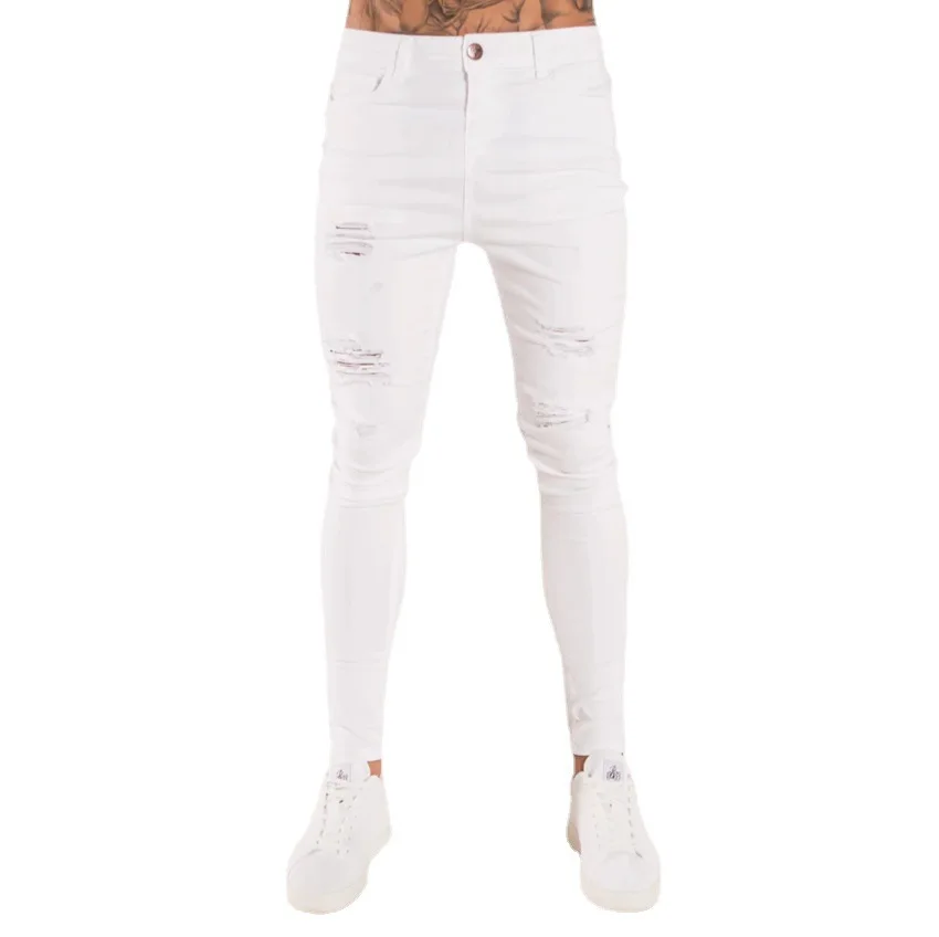 Men Pants Fashion Men Casual Pants Stretch Jeans Skinny Work Trousers Male Vintage Wash Plus Size Jean Slim Fit for Men Clothing