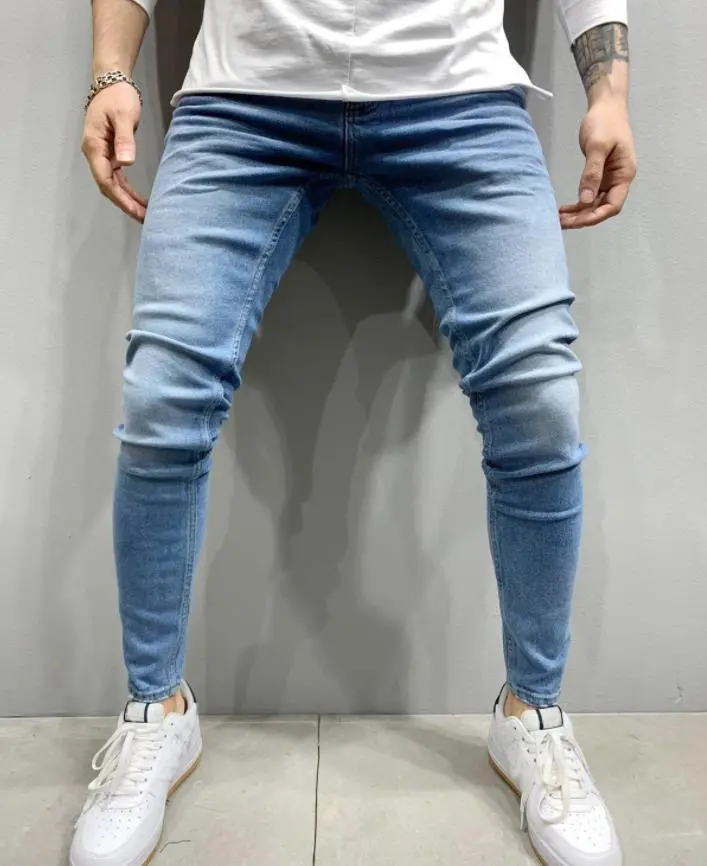 Men Pants Fashion Men Casual Pants Stretch Jeans Skinny Work Trousers Male Vintage Wash Plus Size Jean Slim Fit for Men Clothing