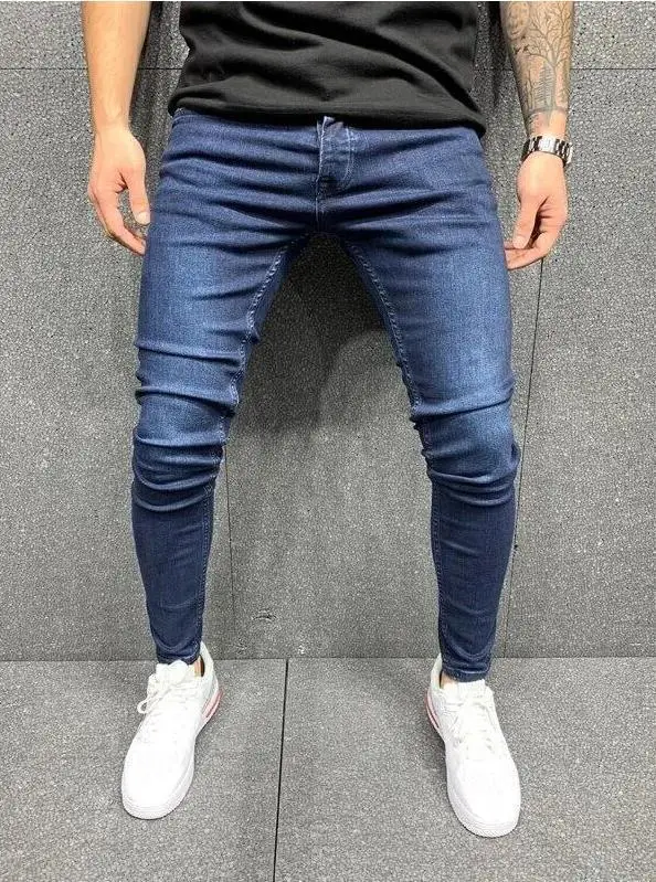 Men Pants Fashion Men Casual Pants Stretch Jeans Skinny Work Trousers Male Vintage Wash Plus Size Jean Slim Fit for Men Clothing