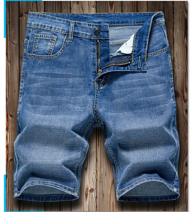 2022 Summer Men's Slim Denim Shorts Business Casual Fashion Loose Stretch All-Match Jeans Male High-End Brand Five-Point Pants 2022 Summer Men's Slim Denim Shorts Business Casual Fashion Loose Stretch All-Match Jeans Male High-End Brand Five-Point Pants