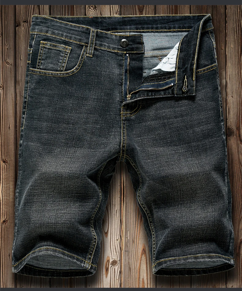 2022 Summer Men's Slim Denim Shorts Business Casual Fashion Loose Stretch All-Match Jeans Male High-End Brand Five-Point Pants 2022 Summer Men's Slim Denim Shorts Business Casual Fashion Loose Stretch All-Match Jeans Male High-End Brand Five-Point Pants