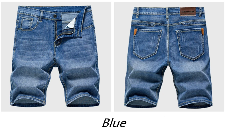 2022 Summer Men's Slim Denim Shorts Business Casual Fashion Loose Stretch All-Match Jeans Male High-End Brand Five-Point Pants 2022 Summer Men's Slim Denim Shorts Business Casual Fashion Loose Stretch All-Match Jeans Male High-End Brand Five-Point Pants