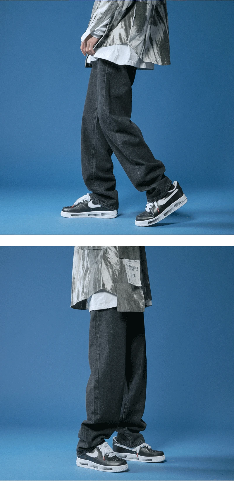 Straight Jeans Men Wide Jeans White Loose Denim Trousers Neutral Jean Streetwear Casual Pure Man Women Pants Hip Hop Bagy jeans Straight Jeans Men Wide Jeans White Loose Denim Trousers Neutral Jean Streetwear Casual Pure Man Women Pants Hip Hop Bagy jeans