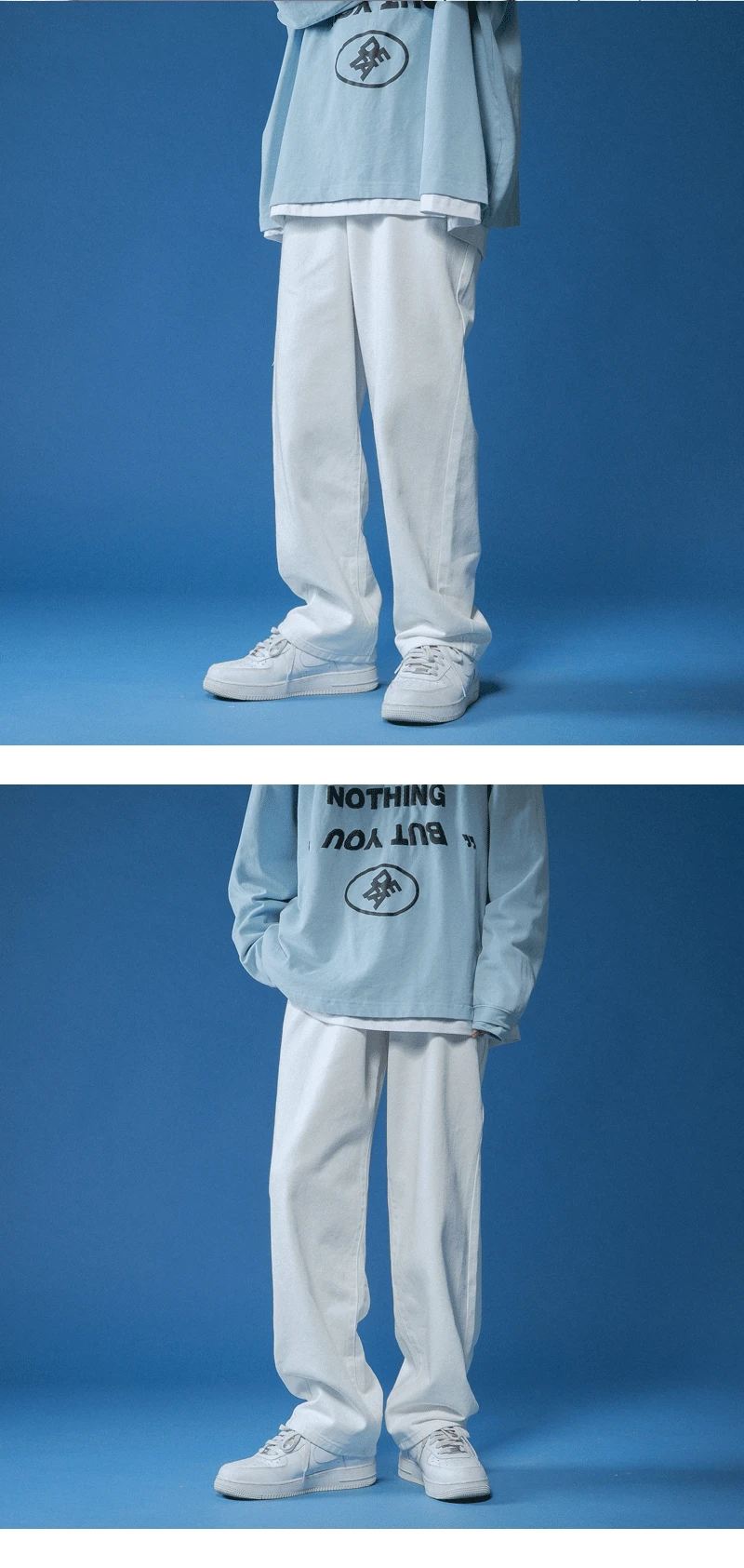 Straight Jeans Men Wide Jeans White Loose Denim Trousers Neutral Jean Streetwear Casual Pure Man Women Pants Hip Hop Bagy jeans Straight Jeans Men Wide Jeans White Loose Denim Trousers Neutral Jean Streetwear Casual Pure Man Women Pants Hip Hop Bagy jeans