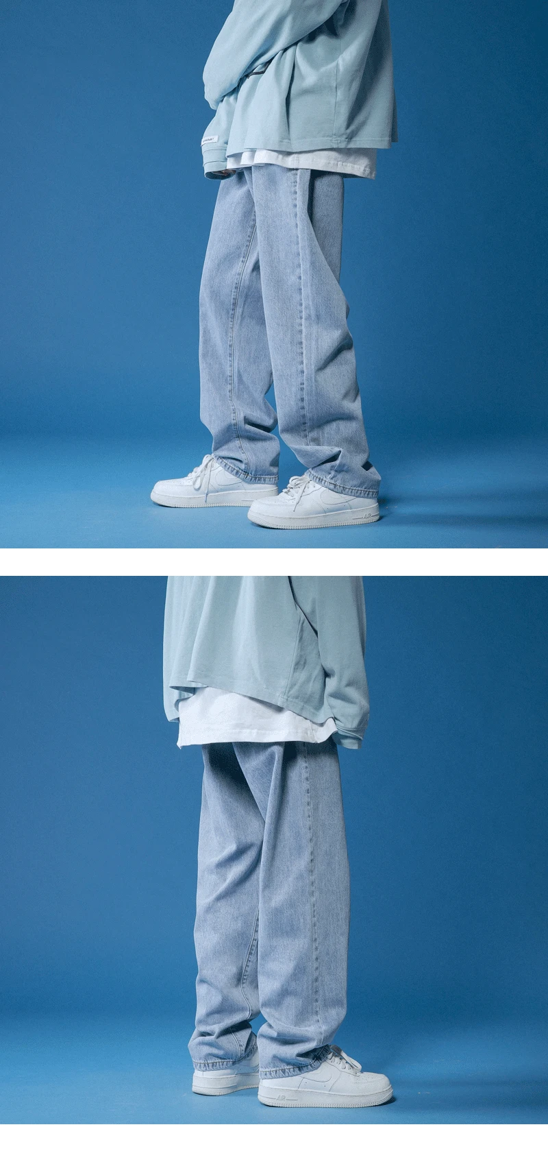 Straight Jeans Men Wide Jeans White Loose Denim Trousers Neutral Jean Streetwear Casual Pure Man Women Pants Hip Hop Bagy jeans Straight Jeans Men Wide Jeans White Loose Denim Trousers Neutral Jean Streetwear Casual Pure Man Women Pants Hip Hop Bagy jeans