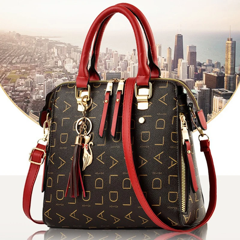 Women PU Leather Top-handle Luxury Shoulder Bag