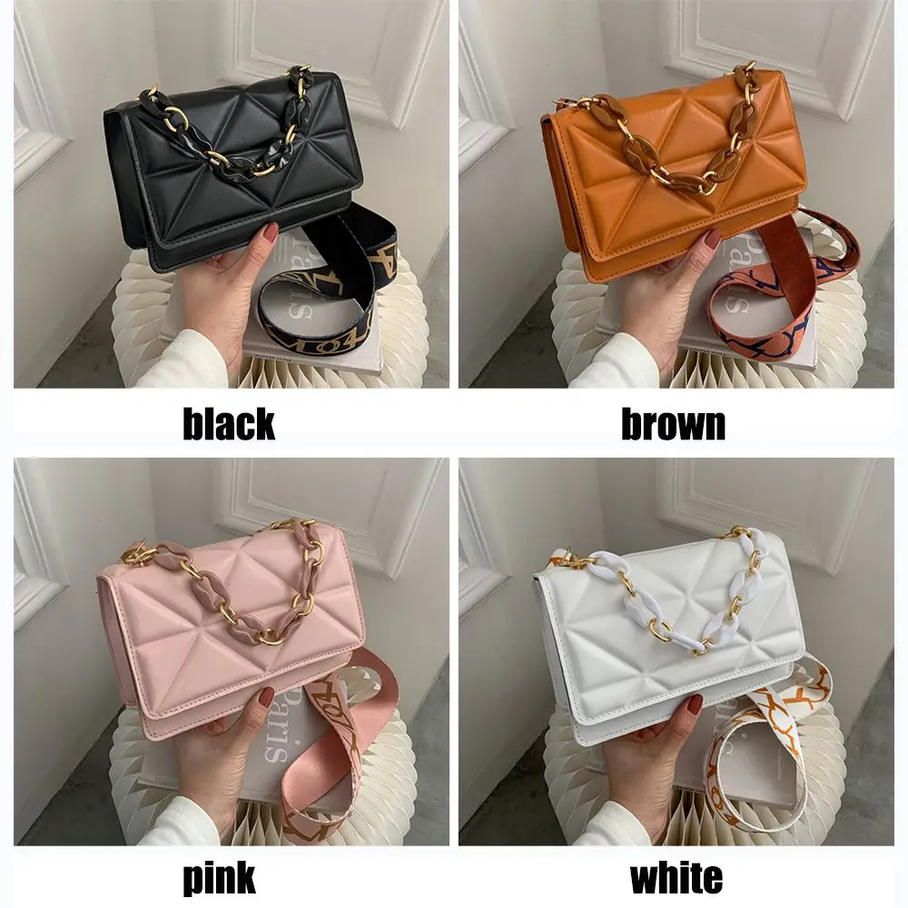 Fashion Women Shoulder Bag Handbags PU Leather Flap Bag Female Large Capacity Metal Chain Casual Crossobdy Clutch Fashion Women Shoulder Bag Handbags PU Leather Flap Bag Female Large Capacity Metal Chain Casual Crossobdy Clutch